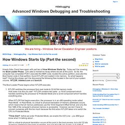 How Windows Starts Up (Part the second) - Ntdebugging Blog