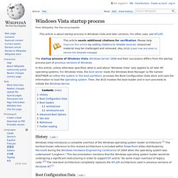 Windows Vista startup process