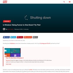 Is Windows Taking Forever to Shut Down? Try This!