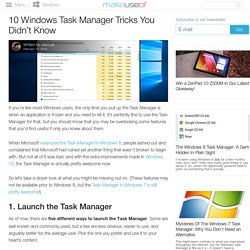 10 Windows Task Manager Tricks You Didn't Know