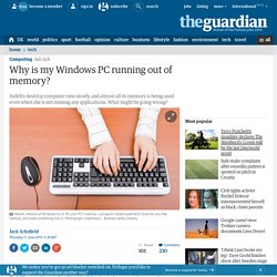 Why is my Windows PC running out of memory?