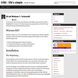 Git mit Windows 7 + TortoiseGit