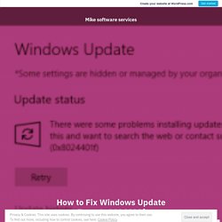 How to Fix Windows Update Error 0x8024401f