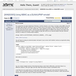 [WINDOWS] Using XBMC as a DLNA/UPNP remote!