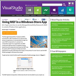 Using MEF in a Windows Store App