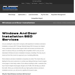 Windows and Door SEO & Website Design