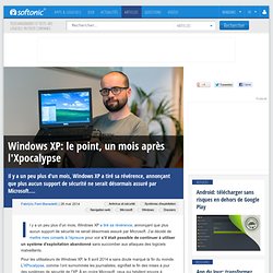 Windows XP: le point, un mois après l'Xpocalypse