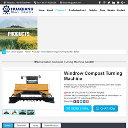 Windrow Compost Turning Machine for Sale, fertilizer turner machine-TianCi factory supplier
