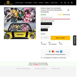 Demon Slayer Car Sunshade Custom Anime Car Windshield Accessories – Gear Car Cover