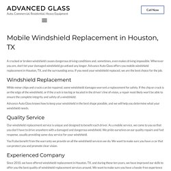 Windshield Replacement in Houston, TX