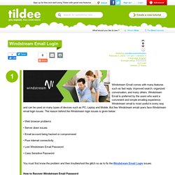 Windstream Email Login on Tildee