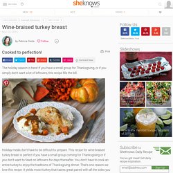 Wine-braised turkey breast