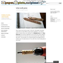 wine cork pens