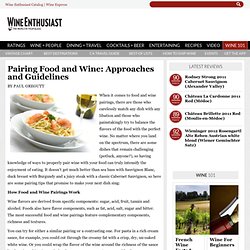 Acompañamientos: Comida y Vinos Recetas y maridajes