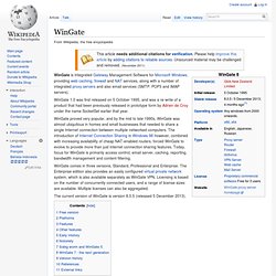 WinGate - Wikipedia, the free encyclopedia - Aurora