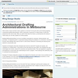 Architectural Drafting Administrations In Melbourne