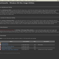 winisoutils - Windows ISO Disc Image Utilities