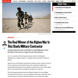 The Real Winner of the Afghan War Is This Shady Military Contractor