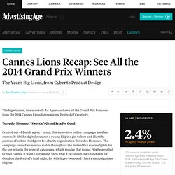 Cannes Lions Recap: See All the 2014 Grand Prix Winners