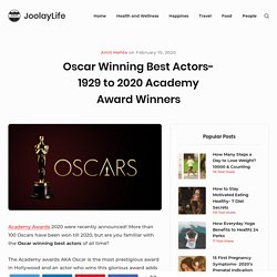 1929 to 2019 Academy Awards Male