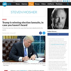 Trump is winning election lawsuits, in case you haven’t heard
