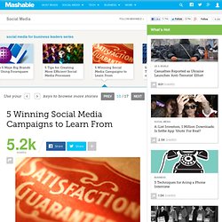 5 Winning Social Media Campaigns to Learn From