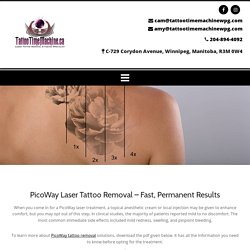 Winnipeg PicoWay Laser Tattoo Removal