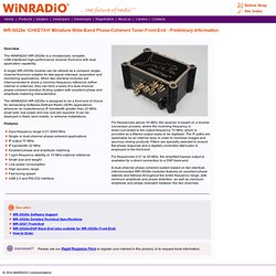 WiNRADiO WR-G528e 'CHEETAH' Miniature Wide-Band Phase-Coherent Tuner - Waterfox