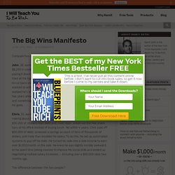 The Big Wins Manifesto