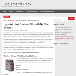 Legal Winstrol Review - Pills with No Side Effects? - Supplements Rock