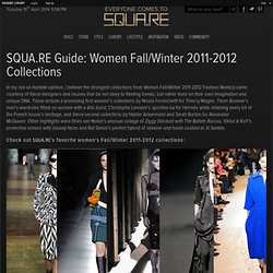 Guide: Women Fall/Winter 2011-2012 Collections