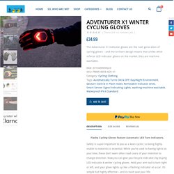 Turn Signal Cycling Gloves