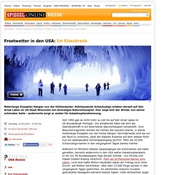 Winter in den USA: Kälte-Kunst in der Eishöhle