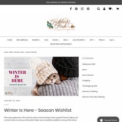 Winter Is Here - Season Wishlist