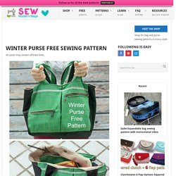 Winter purse FREE sewing pattern - Sew Modern Bags