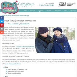 Winter Tips: Dress for the Weather