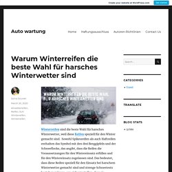 Warum Winterreifen die beste Wahl für harsches Winterwetter sind – Auto wartung