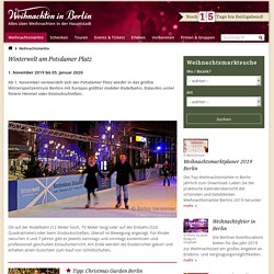 Winterwelt am Potsdamer Platz – Weihnachten in Berlin