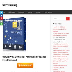 WinZip Crack + Activation Code 2020 Free Download