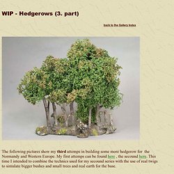 WIP - hedgerows