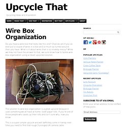 Wire Box Organization
