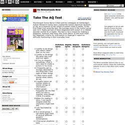 Wired 9.12: Take The AQ Test