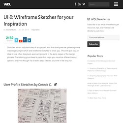UI & Wireframe Sketches for your Inspiration