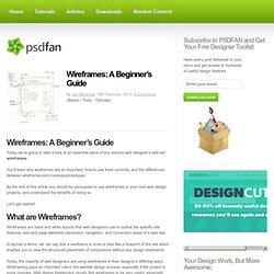 Wireframes: A Beginner’s Guide