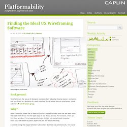 Finding the Ideal UX Wireframing Software