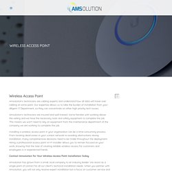 Wireless Access Point Installation - AMSolution