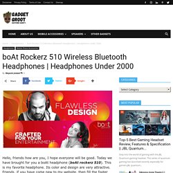 boAt Rockerz 510 Wireless Bluetooth Headphones
