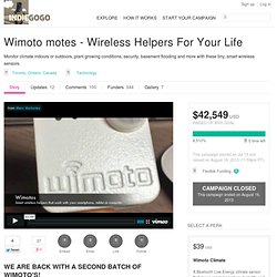 Wimoto motes - Your Sixth Sensor