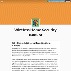 Wireless Home Security camera