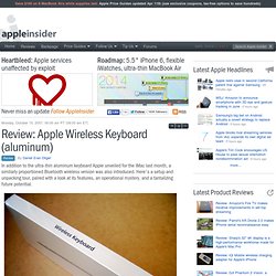 Review: Apple Wireless Keyboard (aluminum)